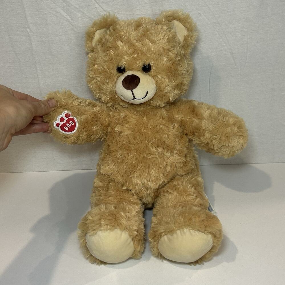 Build-A-Bear Plush Teddy 18 Inch BAB Tan/Light Brown Bear Stuffed Animal